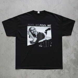 Vintage Style “Fool Me Fool Me” Graphic T-Shirt – Retro Black & White Photo Tee